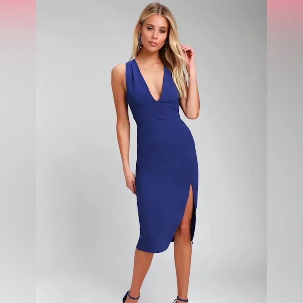 Lulu’s Royal Blue Cocktail Dress - Medium - EUC - Picture 1 of 9